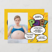 Modern Fun Photo Baby Shower Gender Neutral Invitation Postcard (Front/Back)