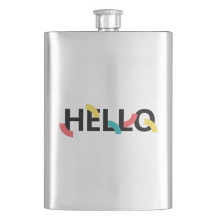 Modern, fun, playful, colorful design of Hello Flask