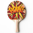 Modern Fun POW Comic Book Pop Art Ping Pong Paddle Modern Fun POW Comic Book Pop Art Ping Pong Paddle