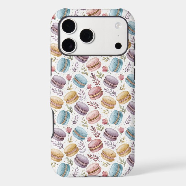 Modern Fun Sweet Macaroons Case-Mate iPhone Case (Back)