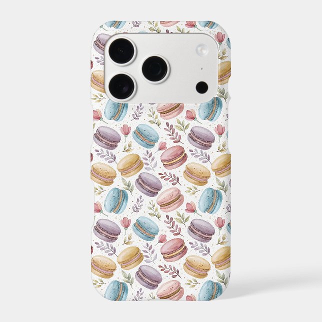 Modern Fun Sweet Macaroons Case-Mate iPhone Case (Back)