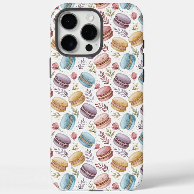 Modern Fun Sweet Macaroons Case-Mate iPhone Case (Back)