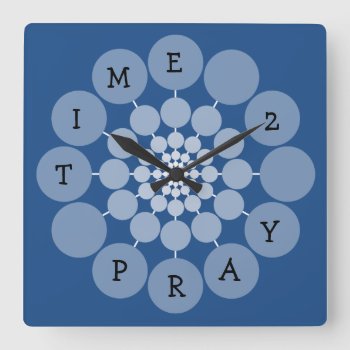 Modern Fun Time 2 Pray Clock by MarshallArtsInk at Zazzle