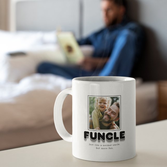Modern Funcle Uncle Photo Coffee Mug (Creator Uploaded)