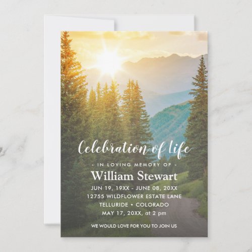 Modern Funeral | Celebration of Life Mountain