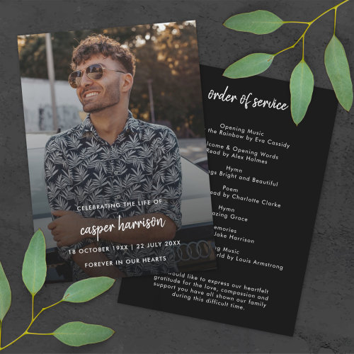 Modern Funeral | Celebration of Life Program