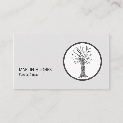 Modern Funeral Director Business Card