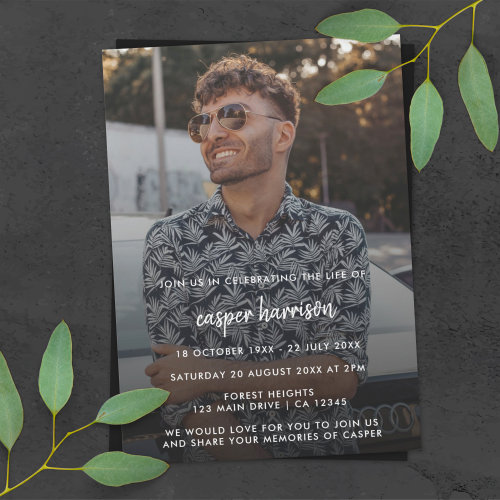 Modern Funeral | Photo Celebration of Life