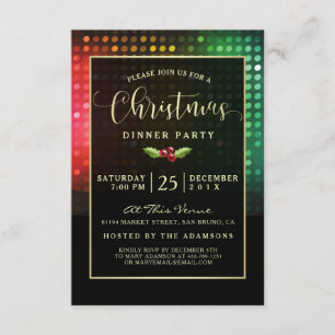 Modern Funky Christmas Party Invitation