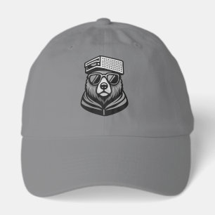 Modern Funny Bear With Cheese Grater Hat