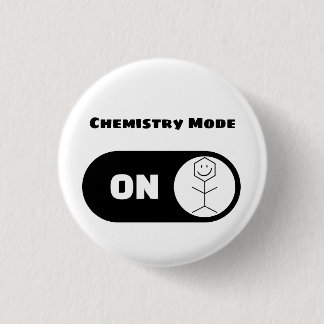 Modern Funny Chemist Pharmacist Chemistry Button