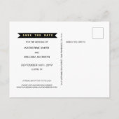 Modern Funny Finally Gold Wedding Save the Date Announcement Postcard (Back)