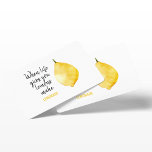 Modern Funny Lemon Yellow Quote Business Card<br><div class="desc">Modern Funny Lemon Yellow Quote</div>