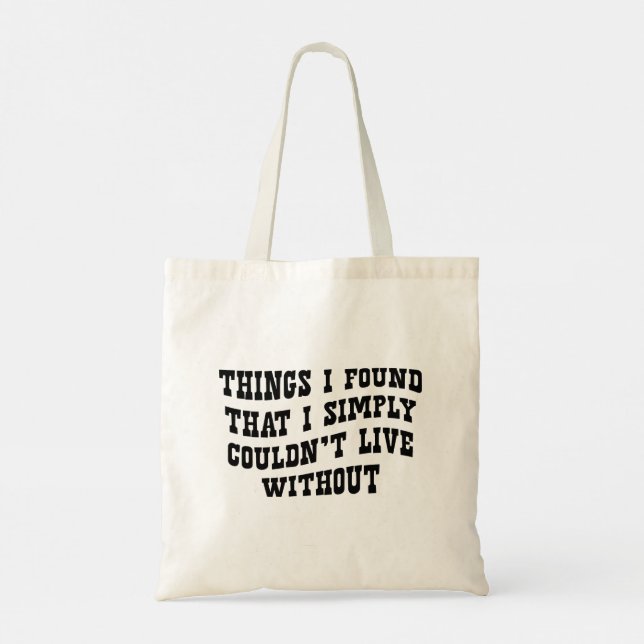Modern Funny Minimalist Black Typography Quote Tote Bag Zazzle
