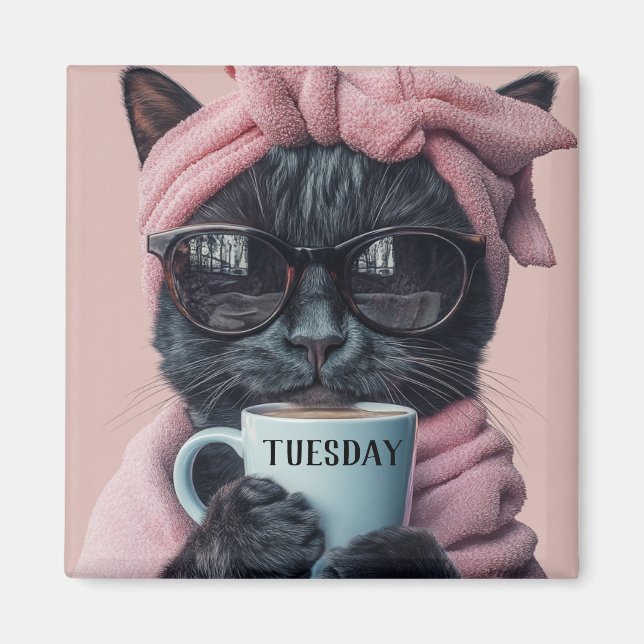 Modern Funny Pet Days Magnet (Front)