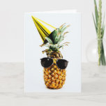Modern Funny Pineapple Birthday Card for him<br><div class="desc">Photo by Pineapple Supply Co. on Unsplash</div>