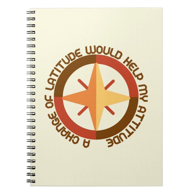 Modern Funny Travel Journal Backpacker Notebook (Front)