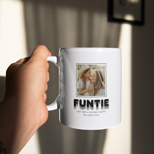 Modern Funtie Auntie Photo Coffee Mug