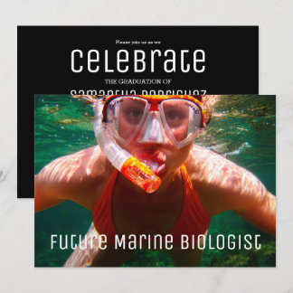 Modern Future Career Photo Graduation Invitation