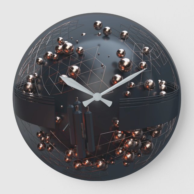 Modern futuristic large clock (Front)