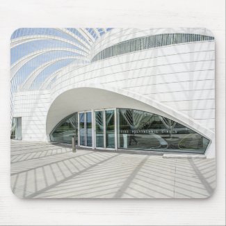 Modern futuristic white building