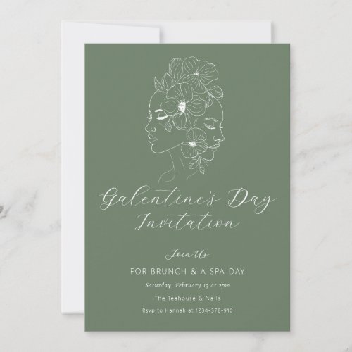 Modern Galentines Day Invitation