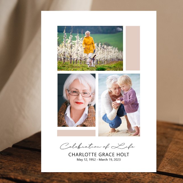 Modern Gallery Memorial Program (Creator Uploaded)