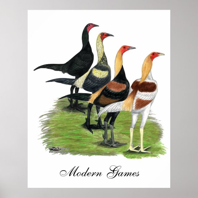 Modern Game Roosters Poster (Front)