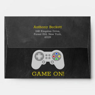 Modern Gamer Any Age Birthday Envelope