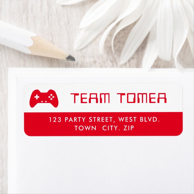 MODERN GAMING Bar Mitzvah cool black controller Label (Insitu)