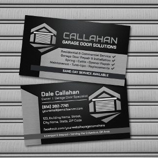 Modern Garage Door Solutions Business Card
