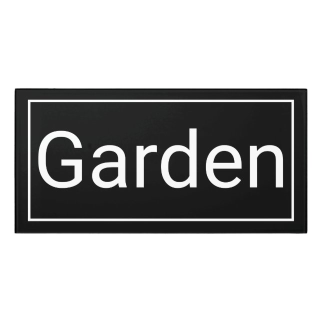 Modern Garden Vacation Rental Sign (Classic Front)