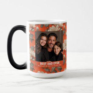 Modern Gardenias Bouquet Stepdad Day Espresso Color Morph Mug