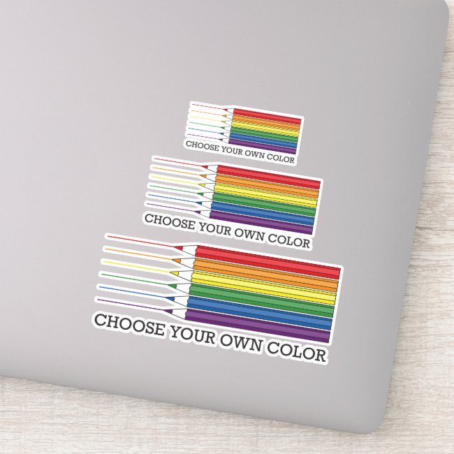 Modern Gay Pride Flag Rainbow Pencils LGBT | LGBTQ