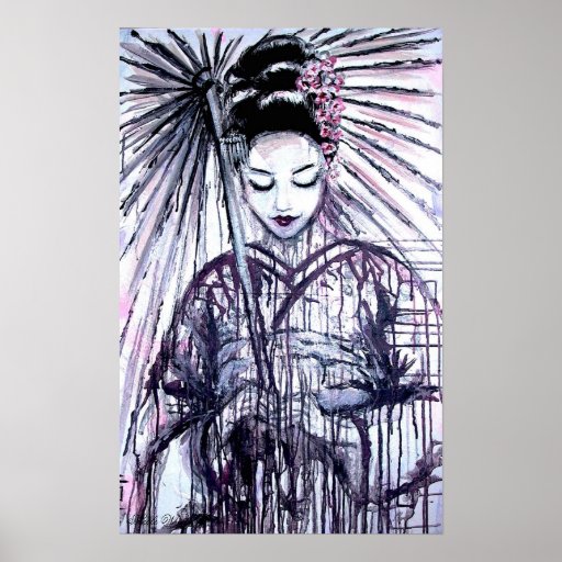 Modern Geisha Art Print | Zazzle