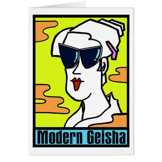 Modern Geisha-Card Cards (Front)