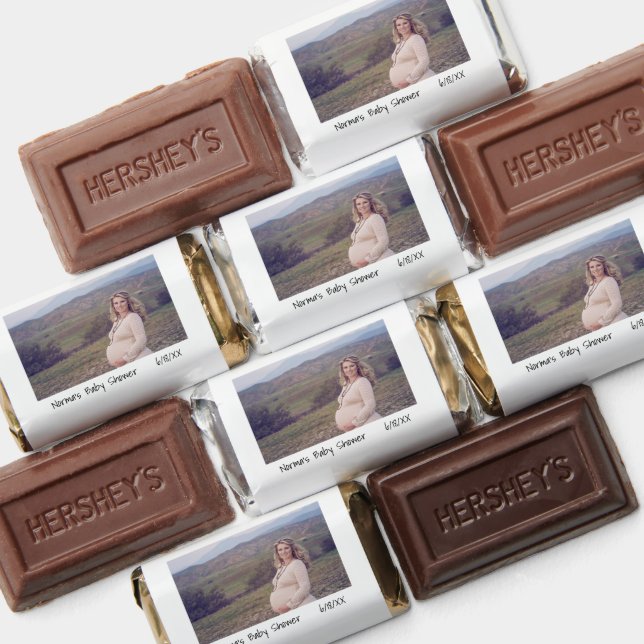 Modern Gender Neutral Photo Baby Shower Hershey's Miniatures (Assorted)