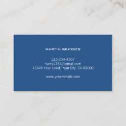 Modern General Construction Blue Print Business Card | Zazzle