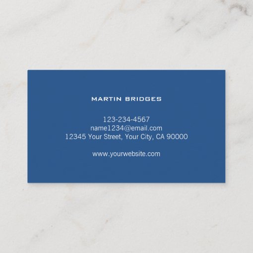 Modern General Construction Blue Print Business Card | Zazzle