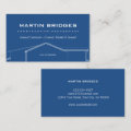 Modern General Construction Blue Print Business Card | Zazzle