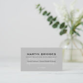 Modern General Construction Business Card (Standing Front)