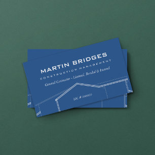 Modern General Construction Business Cards