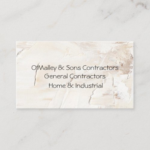 Modern General Contractor Textured Background  Business Card
