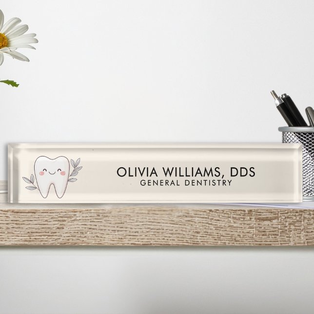 Modern General Dentist Desk Name Plate (Creator Uploaded)