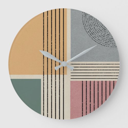 Modern Geo Design Large Clock