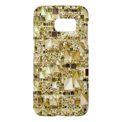 modern geo fun,golden samsung galaxy s7 case