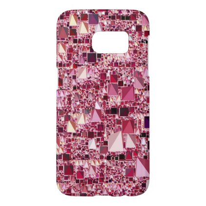 modern geo fun,pink samsung galaxy s7 case