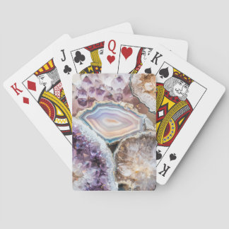 Modern Geode Crystal| Art Photo Poker Cards