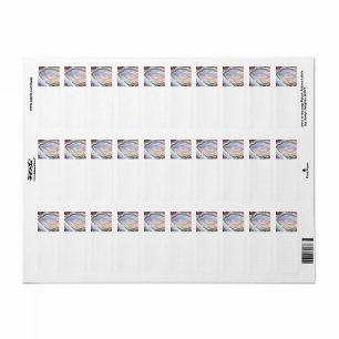 Modern Geode Cyrstal Crystal Photo Label