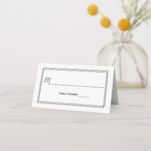 Modern Geomentric Lines - Place card